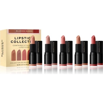 Revolution Beauty Lipstick Collection сатенено червило подаръчен комплект цвят Blushed Nudes 5x3, 2 гр