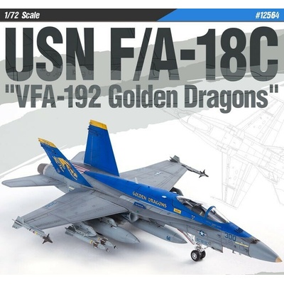 Academy Dragon USN F/A 18C VFA 192 Golden s 12564 1:72