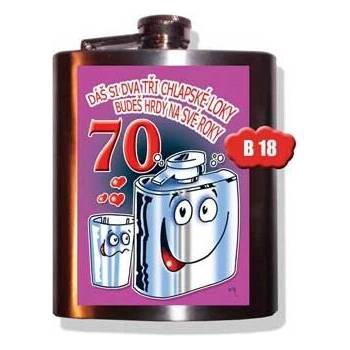 Placatka Dáš si dva tři chlapské loky 70