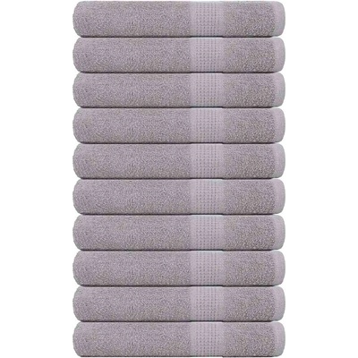 vidaXL Кърпи за сауна FROGN 10 бр. Сиви 80x200 см 360 г/м2 (136841)