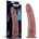 Lovetoy Vibrating Dual Density Power Cock 10.5" Dark Skin