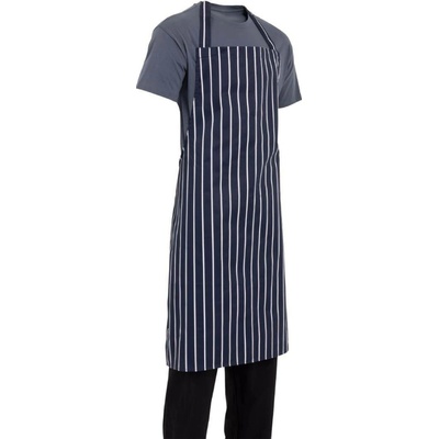 Whites Chefs Clothing zástěra extra velká řeznický proužek v námořnické modré