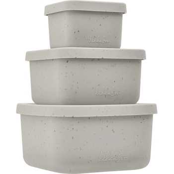 KikkaBoo Комплект кутии за храна KikkaBoo Platinum Silicone - Sand, 3 броя (31302050010)