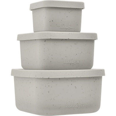 KikkaBoo Комплект кутии за храна KikkaBoo Platinum Silicone - Sand, 3 броя (31302050010)