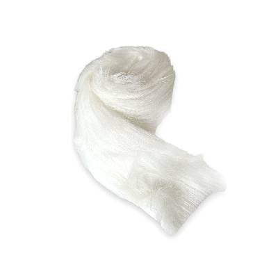 Dekoračná dlhosrstá kožušina - stuha 8cm 1,8m - biela