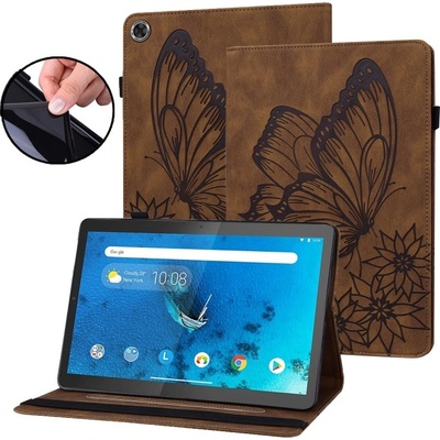 Vsetkonamobil 53340 ART BUTTERFLY Zaklápacie puzdro Lenovo Tab M10 Plus 3. generácia hnedé