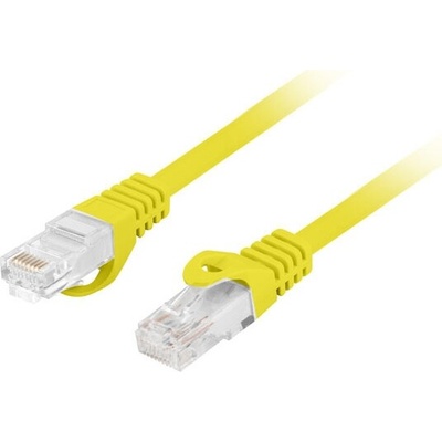 Lanberg Кабел Lanberg patch cord CAT. 6A U/UTP LSZH CU 0.25m Fluke Passed, Yellow (PCU6-10CU-0025-Y)