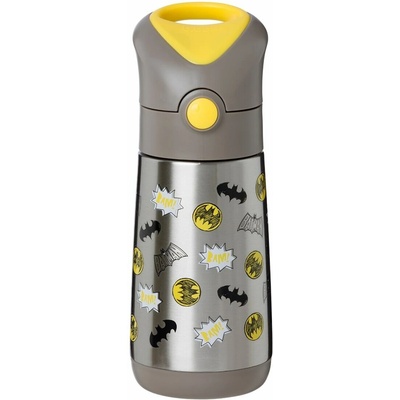 b.box Nerezová termofľaša so slamkou 350 ml Batman