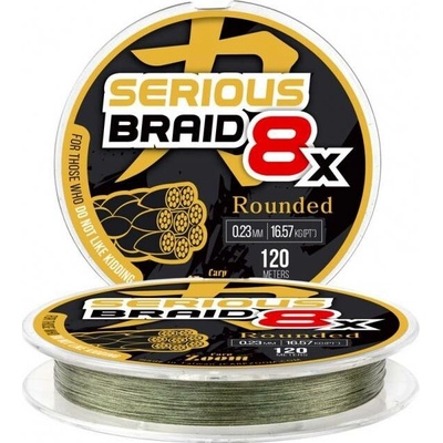 Carp Zoom Splétaná Serious 8X Braided Line (green) - 0,15 mm - 9,54 kg - 120 m