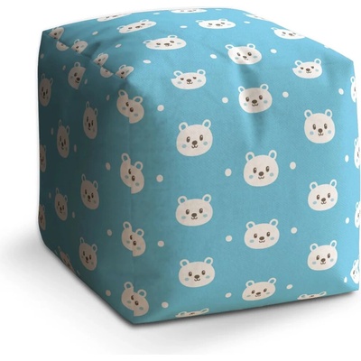 Sablio Taburet Cube Medvídci - 60x60x60 cm