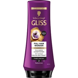 Schwarzkopf Балсам за коса Schwarzkopf Gliss Full Hair Wonder за увредена и тънка коса с кофеин и пептиди 200 мл (749533)