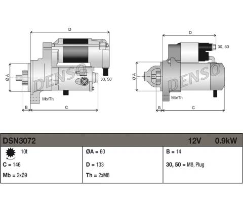 Startér DENSO DSN3072