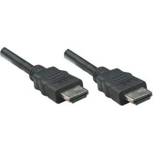 Manhattan Кабел Manhattan - HDMI към HDMI (Ethernet HEC, ARC, 3D, 4K, екраниран, 5 м, черен) 323239 (323239)