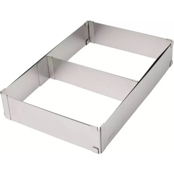 Kinghoff Форма за печене Kinghoff KH 1907, Регулируема 27.5-52.4 см, Неръждаема стомана, Сребрист (KH 1907)