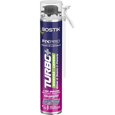 Bostik Rychle tuhnoucí pěnové lepidlo Fixpro turbo+ 750 ml