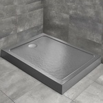Radaway Правоъгълно душ корито Radaway Doros F Compact Stone 120x80 см антрацит акрил (SDRFP1280-05-64S)