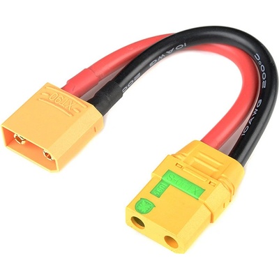 GForce predlžovací kabel XT-90 Anti-Spark 10AWG 12cm