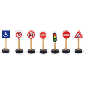 Image 1 of Viga Toys Дървени пътни знаци, Viga (50817)