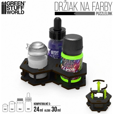 Green Stuff World Paint Pot Holder x3 / Držiak na farby x3