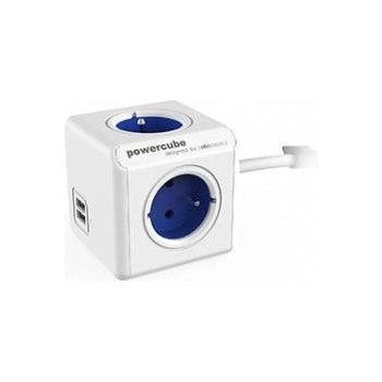 allocacoc PowerCube Extended USB 1.5m blue (2402BL/FREUPC)