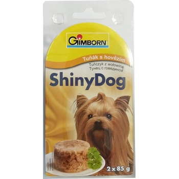 GimBorn ShinyDog tuniak a hovädzie 2 x 85 g