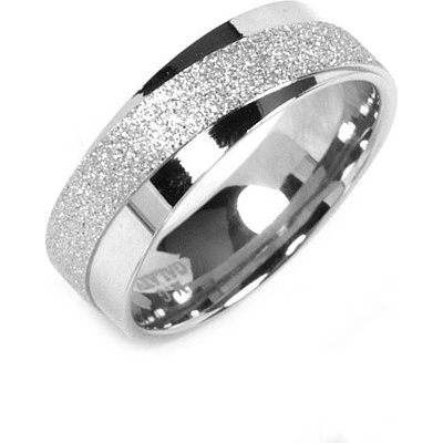 SILVEGO Snubní ocelový prsten pro muže a ženy KMR9617