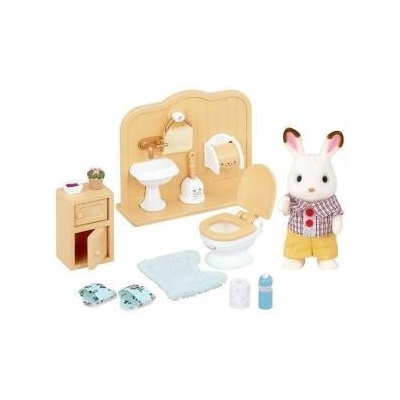 EPOCH Фигурки на Герои Sylvanian Families Chocolate Rabbit and Toilet Set