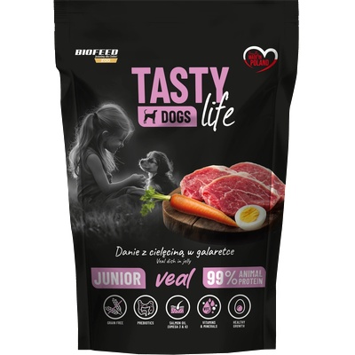 Tasty Dog Life Tasty Dogs Life Junior Телешко в желе 500 г