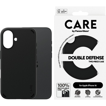 Image 1 of Panzer Гръб CARE by PanzerGlass за iPhone 16, Feature Case Double Defence - Черен