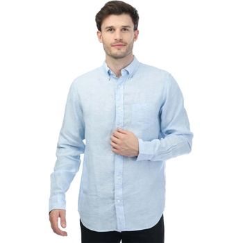 Gant Regular Fit Linen Shirt - Blue