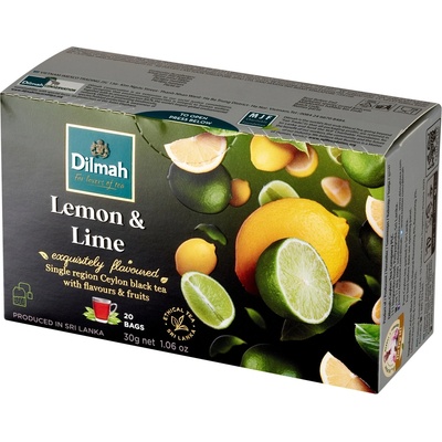 Dilmah Černý čaj Citron a limetka 20 x 1,5 g