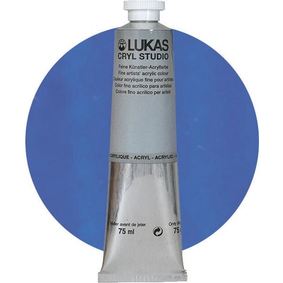 LUKAS Cryl Studio АКРИЛНА боя Fluorescent Blue 75 ml 1 бр (46060010)