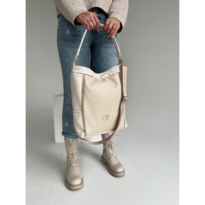 Grosso Béžová kabelka na rameno GS-3779-beige