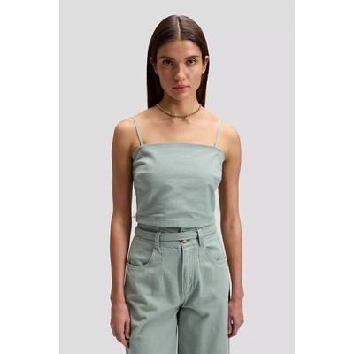 Lee Dámsky ľanový top Lee Slim Strappy Tank 112378263 Zelená