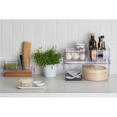 SMARTSTORE Úložný box, plastový, 5,3 l, "Compact Clear M", priehľadný