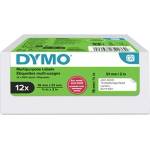 DYMO 2234186, 51mm x 19mm, многофункционални, подвижни, бели, оригинални хартиени етикети, 12 x 500 бр (2234186)