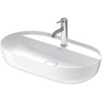 Duravit Luv - Мивка за плот, 70х40 см, без преливник, с отвор за смесител, бяла/мат бяла 0380702600 (0380702600)