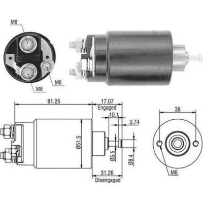 Elektromagnetický spínač, startér MAGNETI MARELLI 940113050404