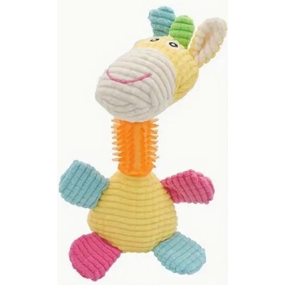 Dog Toy pískací dentální oslík bavlna Donkey 24 cm