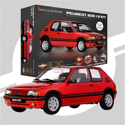 Peugeot 205 1,9 GTi červenáSTAVEBNICEIXO 1:8