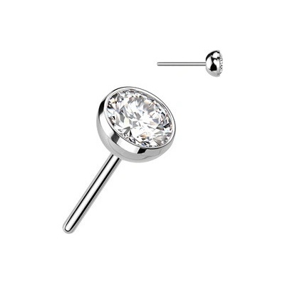 Šperky4U kamínek k PUSH IN piercingu titan TIT1147C-015 – Zboží Dáma