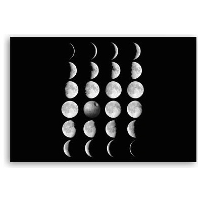 Fotoobraz 90x60 cm střední Death Star Moon