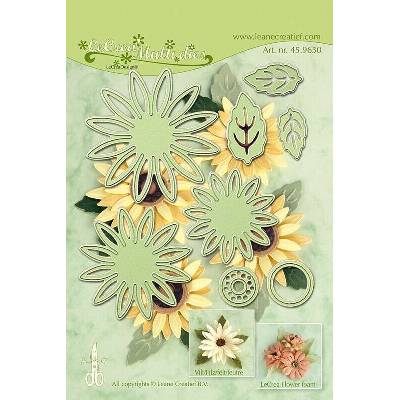 Vyřezávací kovová a embosovací šablona Leabilities Chryzantéma 7 ks – Zboží Dáma