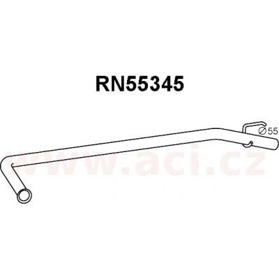 Střední roura výfuku LWB ASSO/VENEPORTE ACI V RN55345