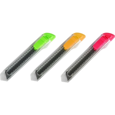 Nůž plastový 18 mm / 1ks mix barev – Sleviste.cz