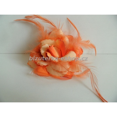 Bizuterka-eshop.cz květ oranžový BZ-04881