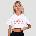 GymBeam Дамска къса тениска Thrive White M
