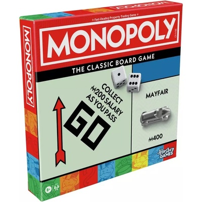 Hasbro Настолна игра Monopoly Classic (Refreshed) - Семейна (G0009)