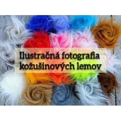 Umelá kožušina, béžová, 19 mm vlas kožušinový lem: (10 cm x 141 cm)