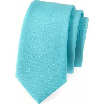 Pánska kravata Slim tyrkysová mätová